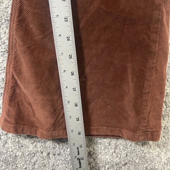 Free People We The Free Corduroy Flare Bell Bottom Pants Orange Red Womens Sz 26 - Picture 3 of 8